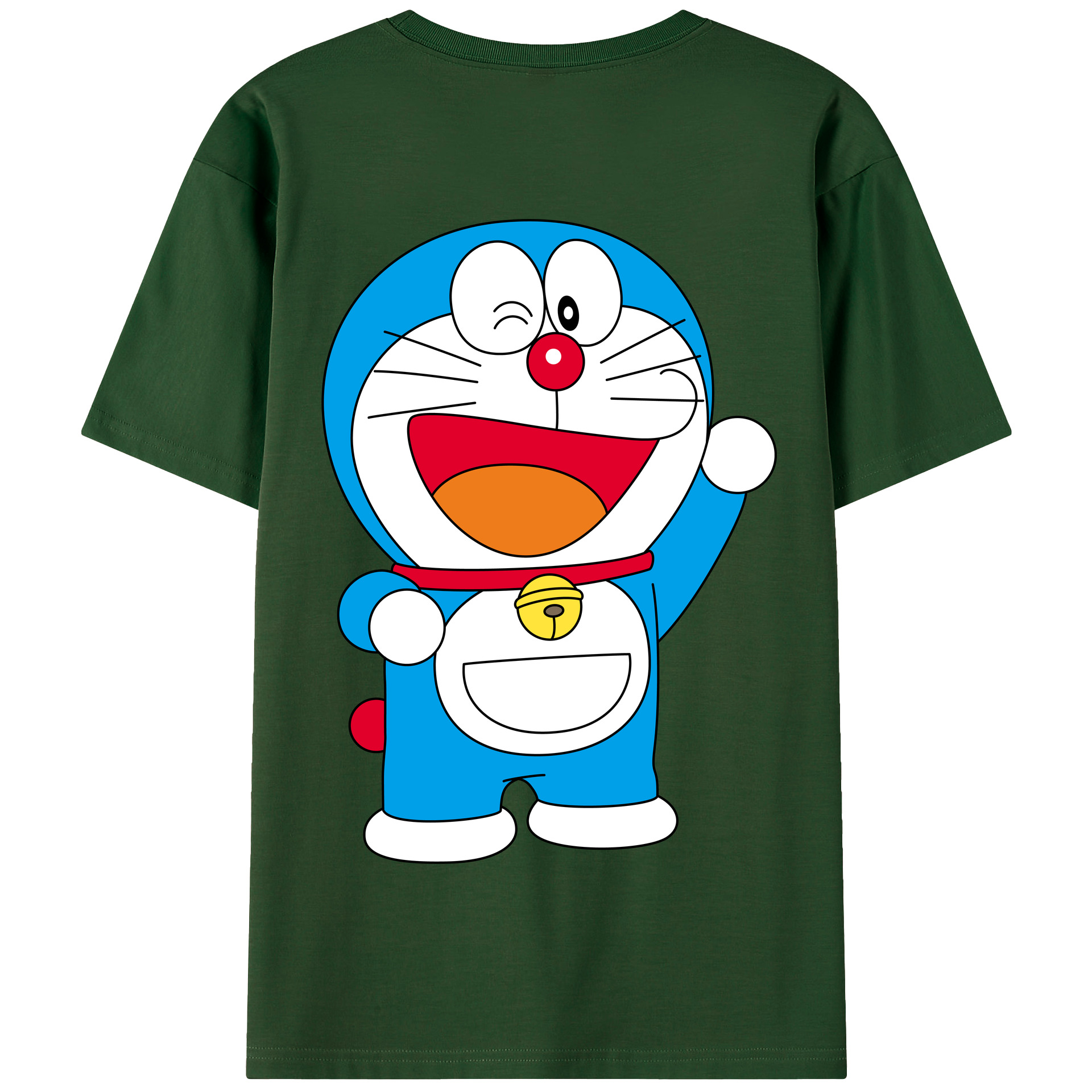 （画像用） ドラえもん Doraemon 綿100％半袖Tシャツ（背面プリント）